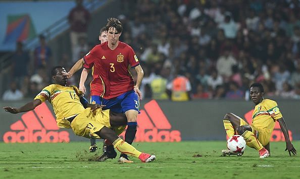 Mali were stunned by Spain's goals at regular intervals